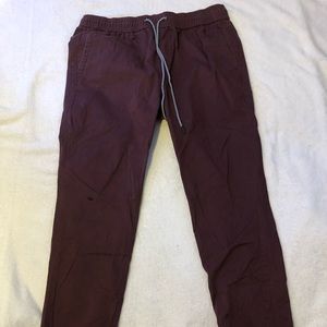 Aeropostale Burgundy Joggers - Small